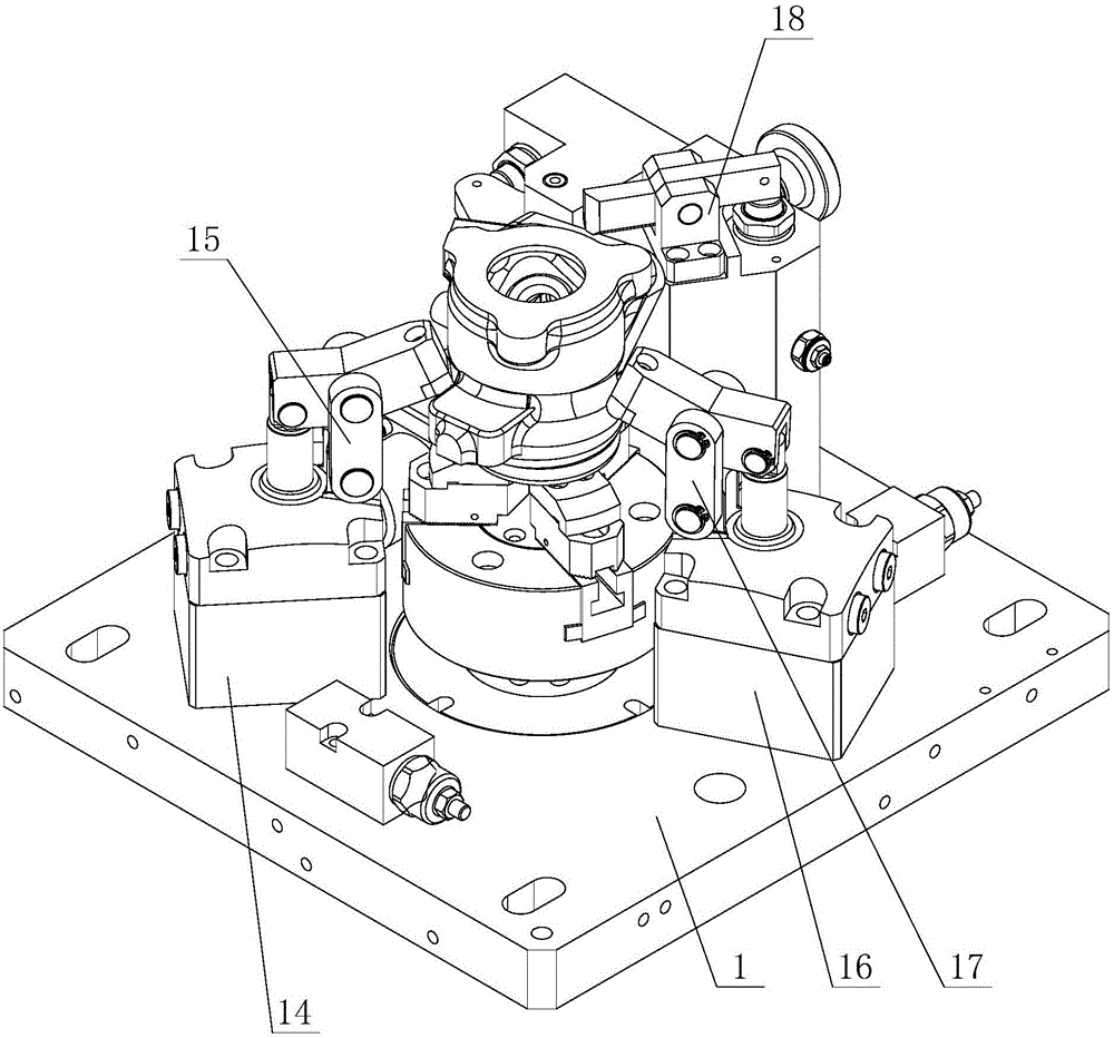 Positioning tool for volute air outlet machining