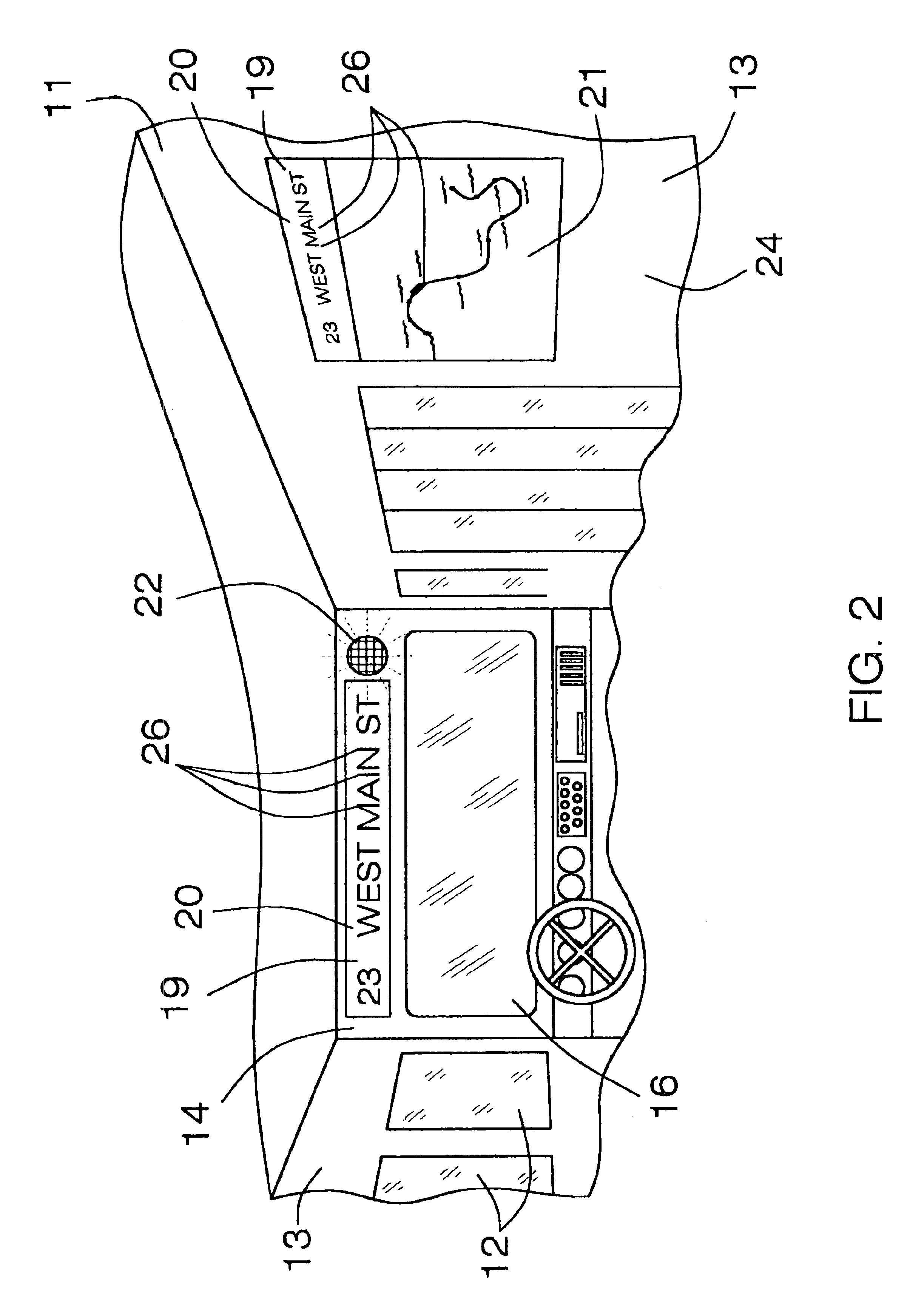 Visual and audible bus routing system