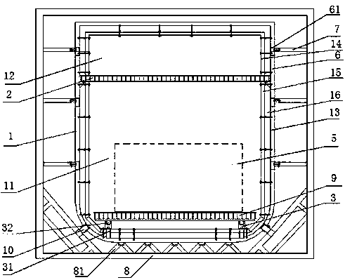 Internal structure of furnace body