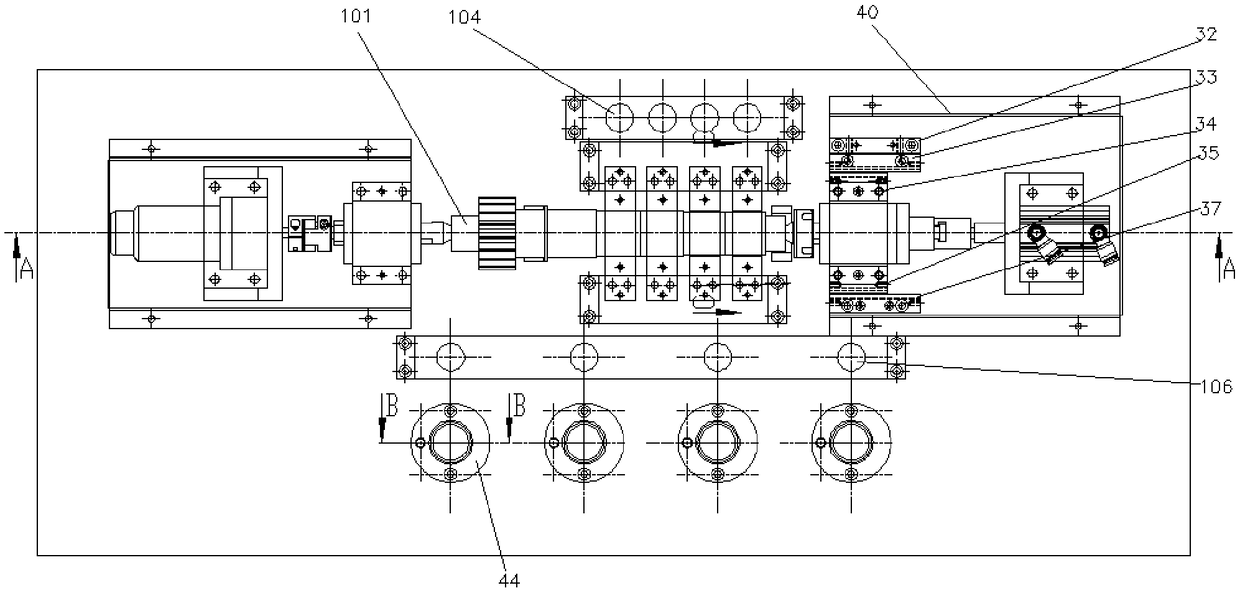 Stepped shaft outer diameter and gear inner hole comprehensive test tool