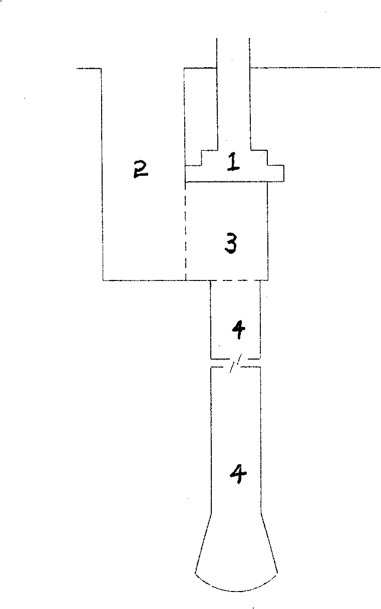 Guide pit type manual pot holing pile reinforing and underpinning method for building foundation and composite supporting pile