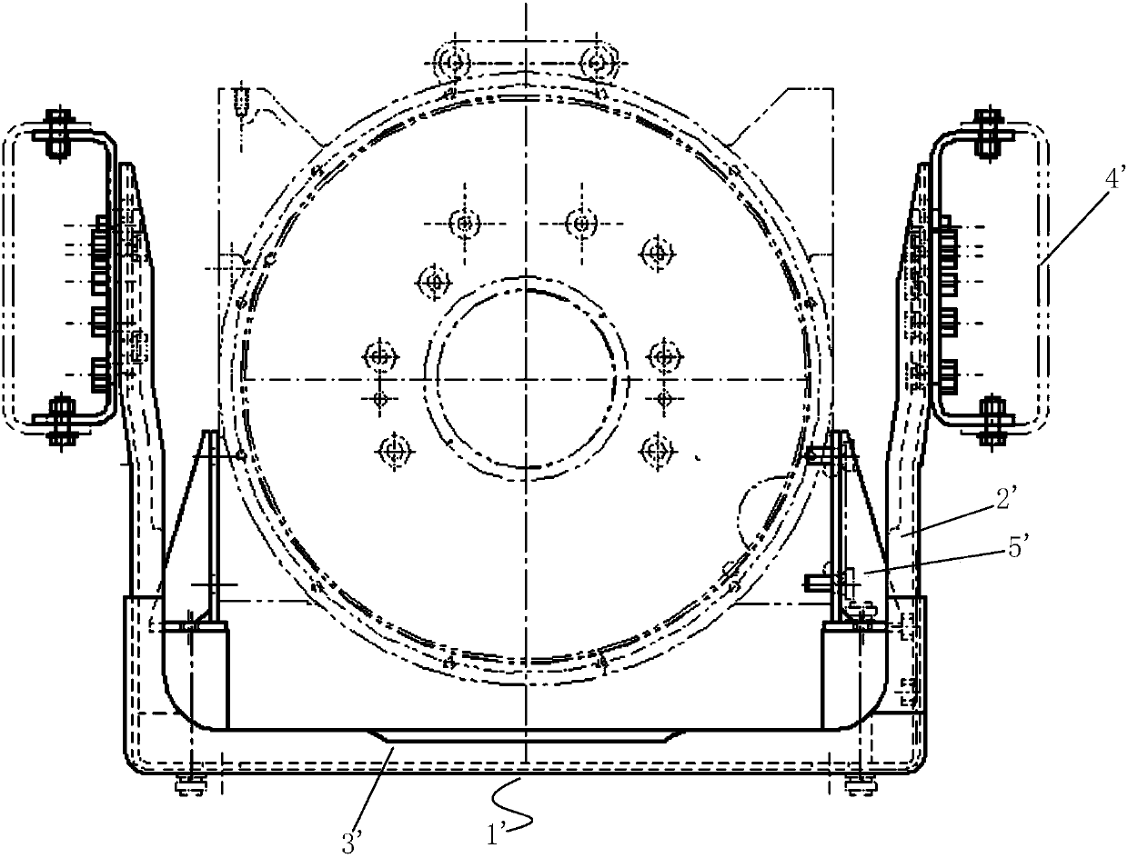 Power assembly suspension structure