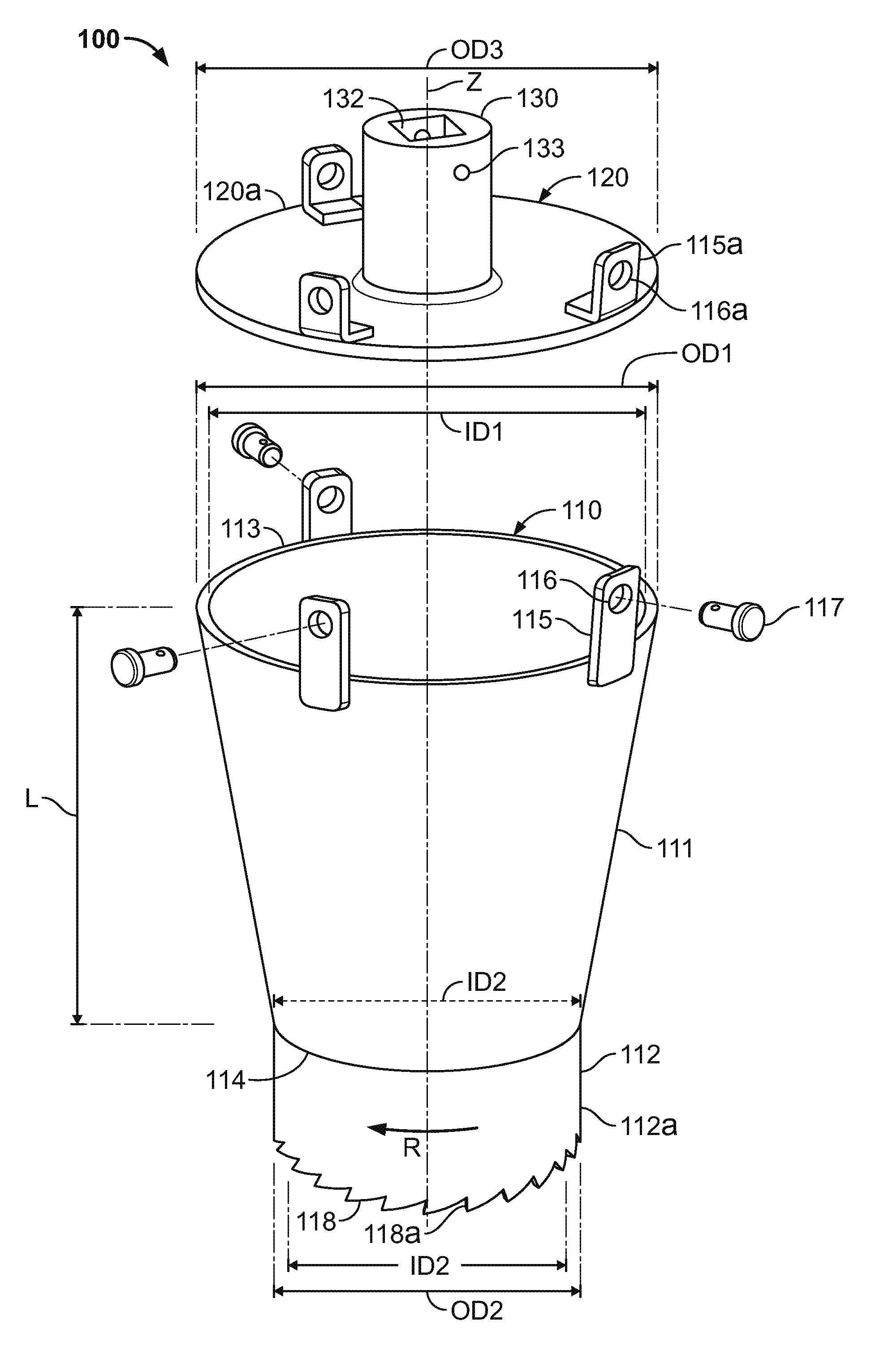 Tree stump removal device