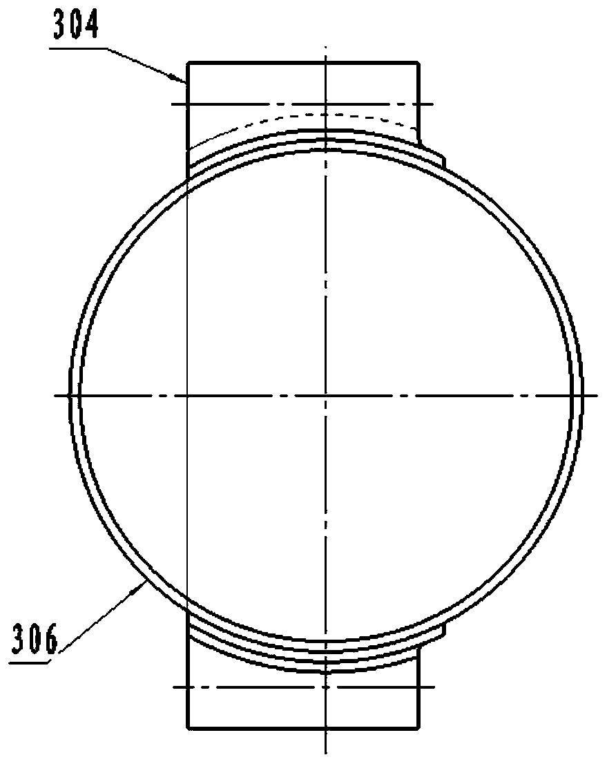 Position welding device for fuel oil radiator installation seat