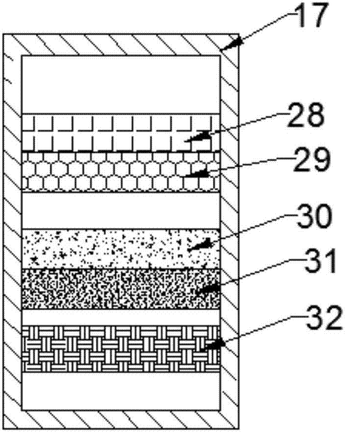 Environment-friendly type waste water and waste gas purifying and recycling device