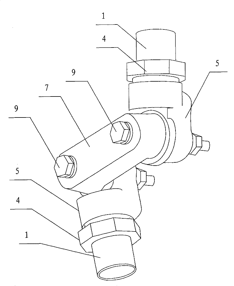 Transverse and longitudinal distance and angle adjustable universal oil tube apparatus of oiling machine