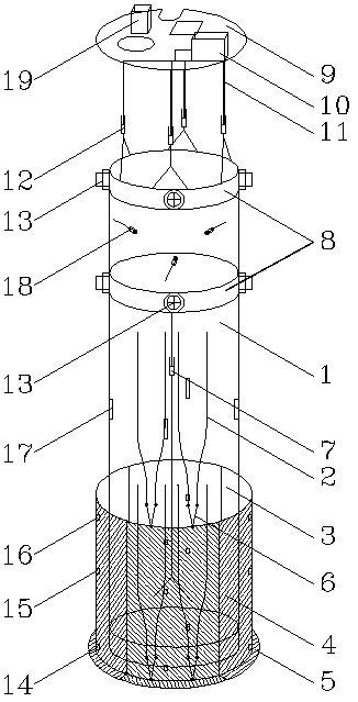 A wall formwork suitable for intelligent construction of shafts