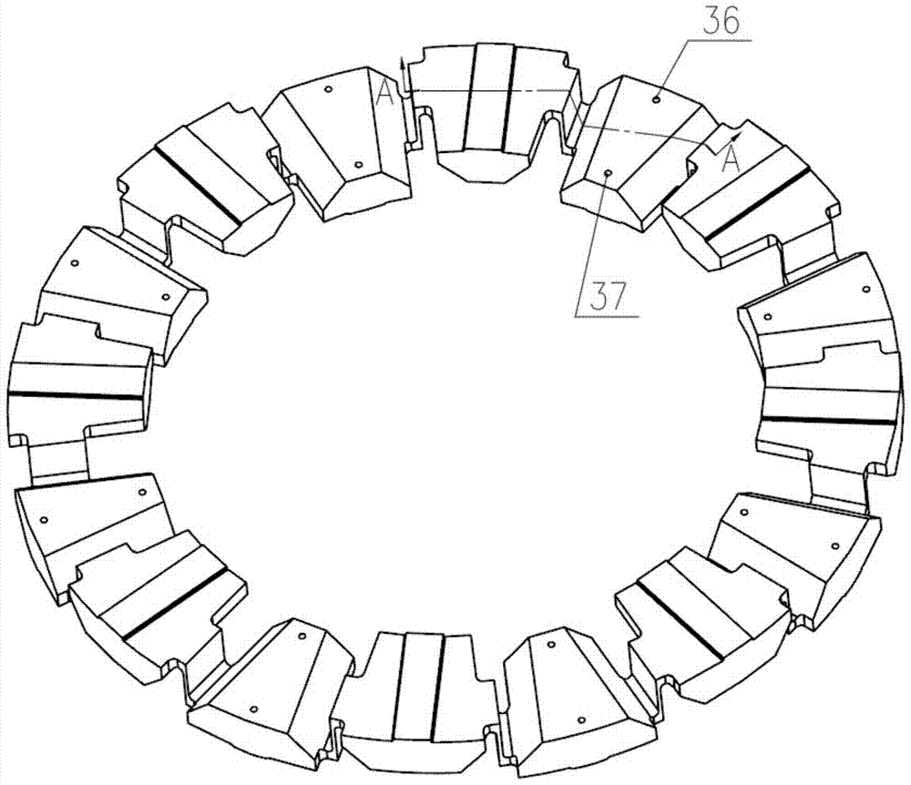 Anti-disturbance self-balancing water-lubricated thrust bearing support structure