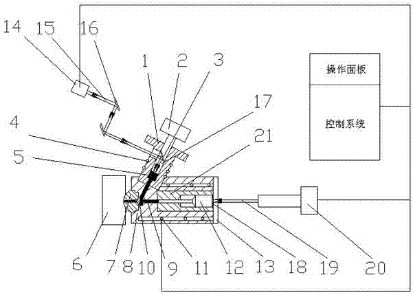 Micro-injection moulding method based on laser plasticizing and impacting technology and apparatus