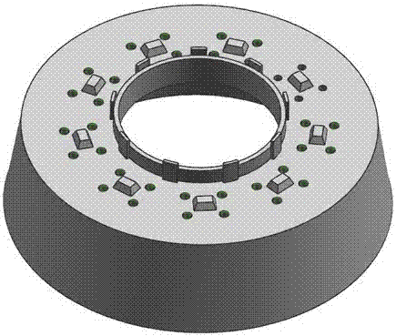 Preparation method of composite material thruster stator