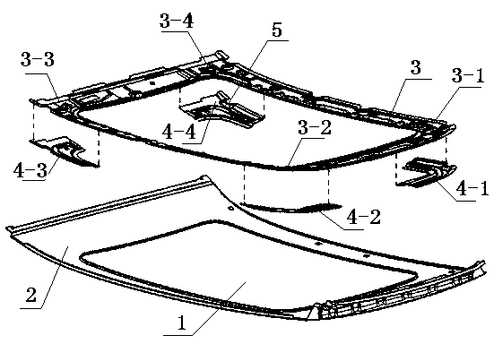 Panoramic sunroof top cover assembly