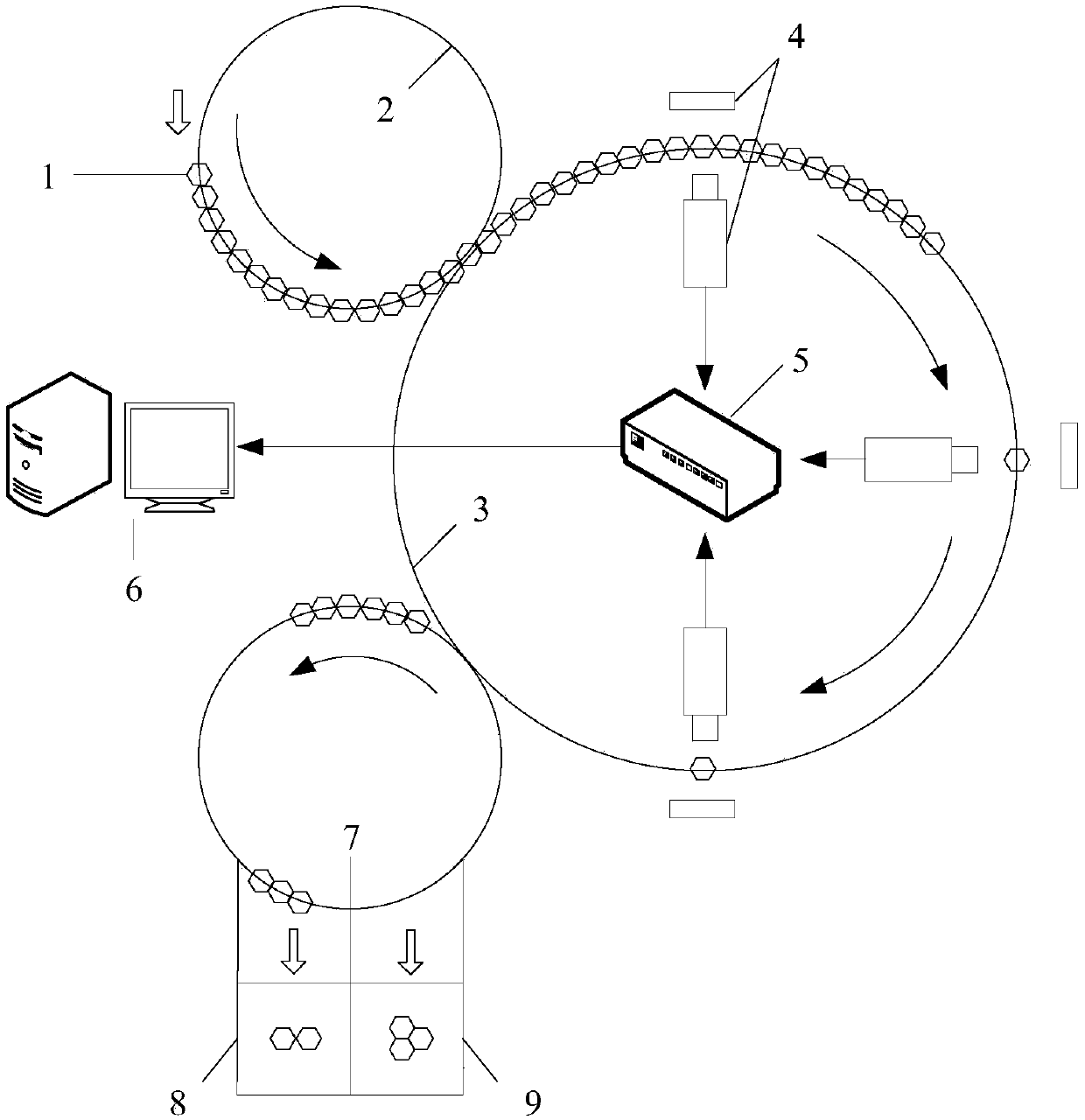 Intelligent detection method and system of crankshaft thrust pieces