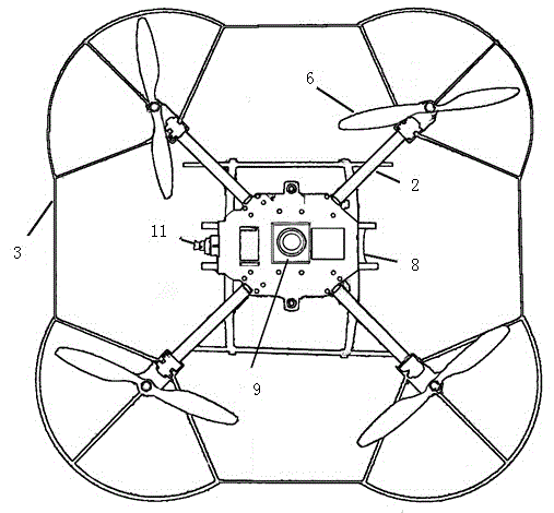 Full-automatic indoor environment control, obstacle avoidance and navigation type micro aerial vehicle