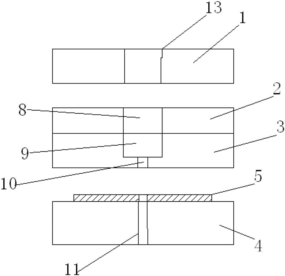 Special-shaped small punching punch anti-break punching die