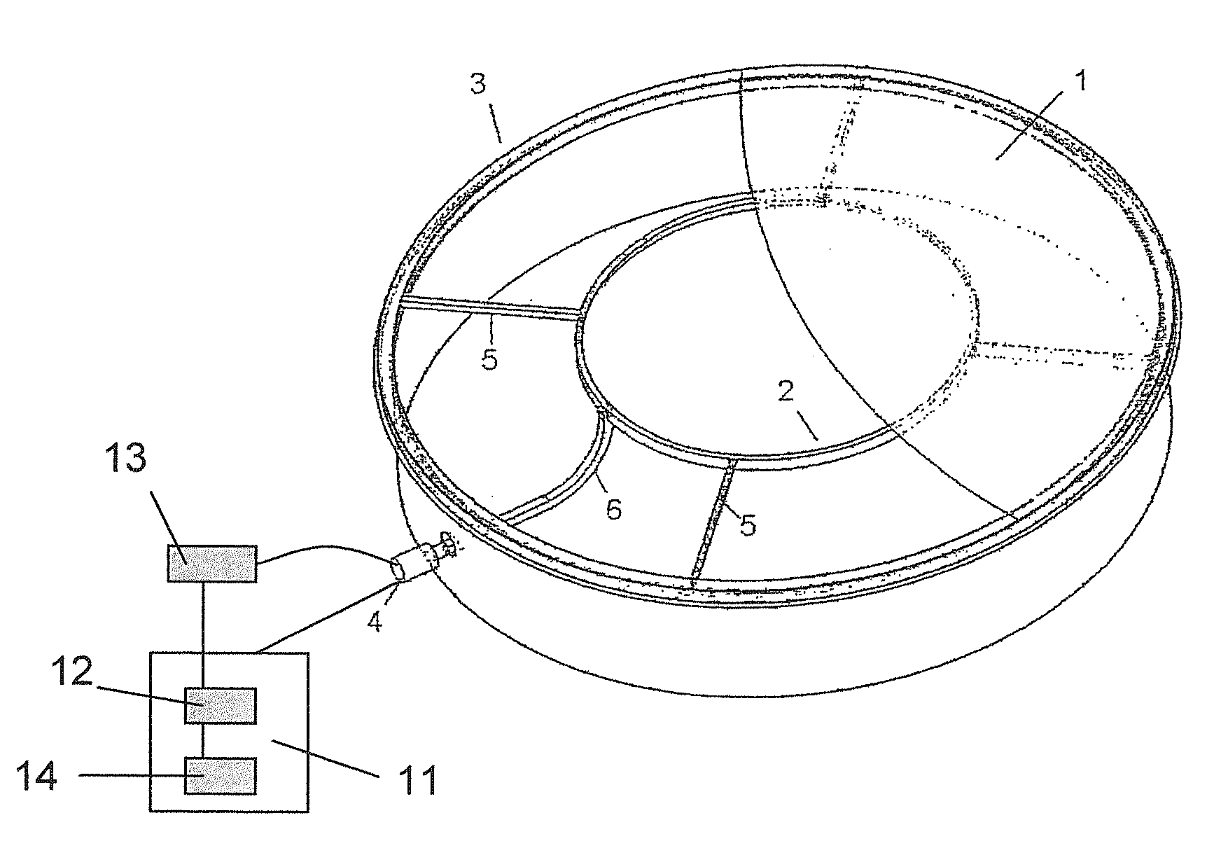 Method and system for ultrasound excitation of structures with various arbitrary geometry