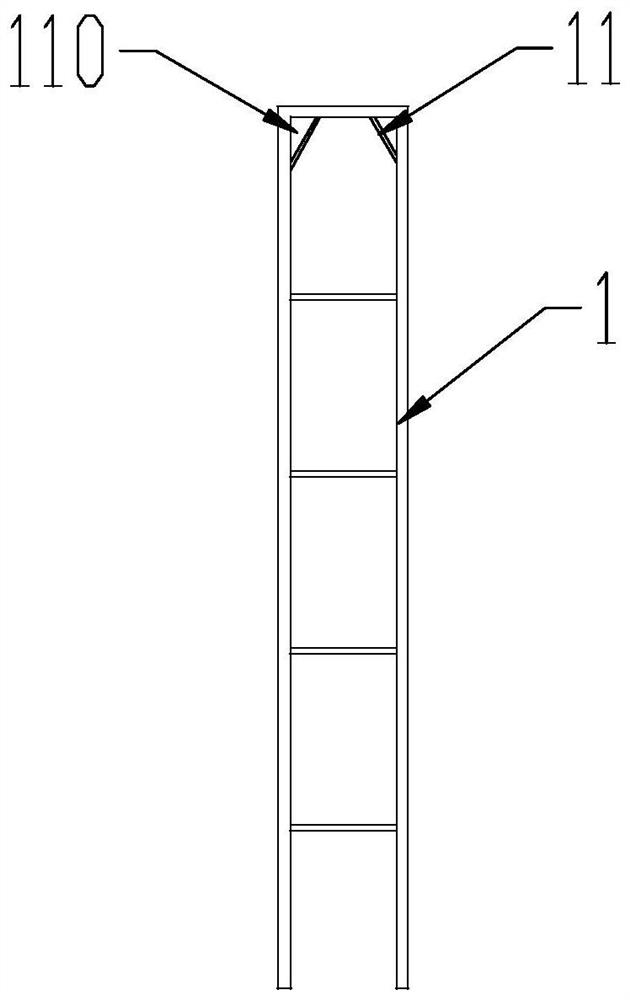 Folding cage for hole operation in confined space