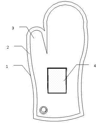 Solar electric heat insulation glove