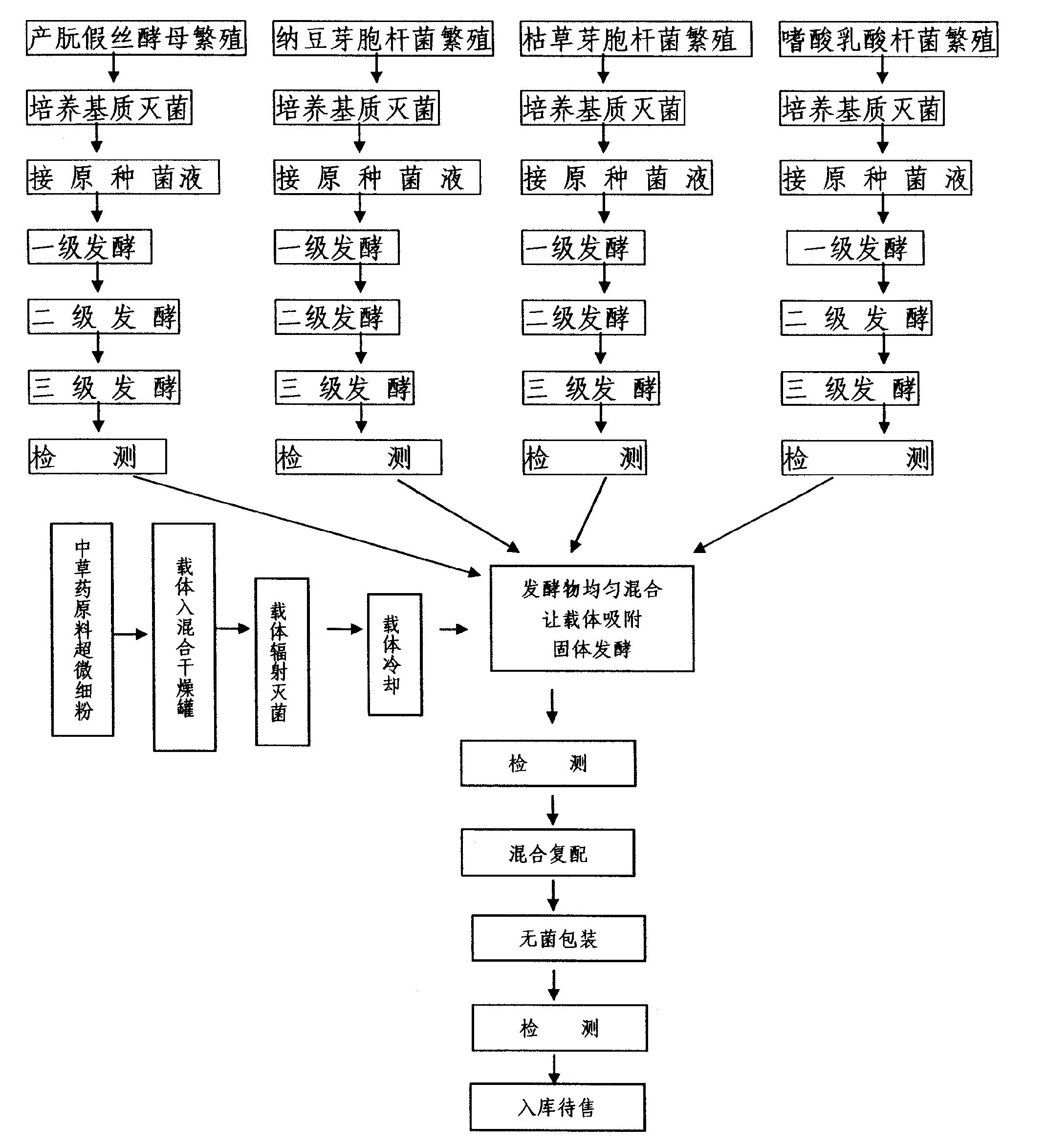 Preparation method of biological feed