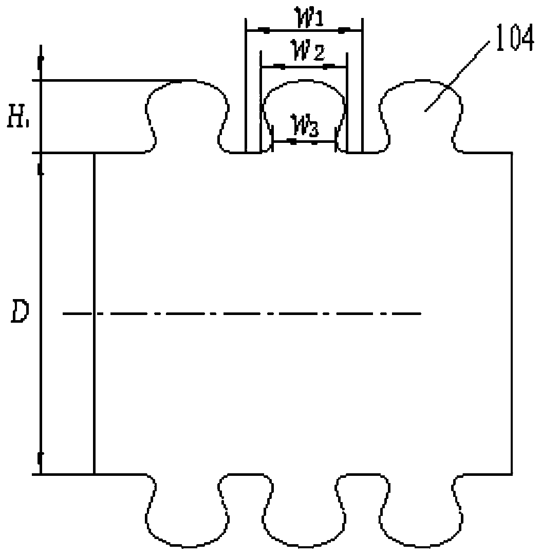 Y-shaped corrugated pipe with one-way elongation compensation, forming device and forming method