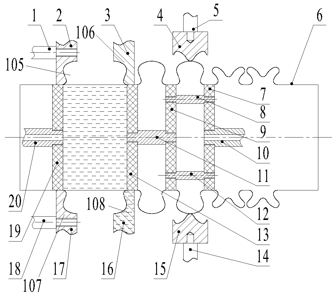 Y-shaped corrugated pipe with one-way elongation compensation, forming device and forming method