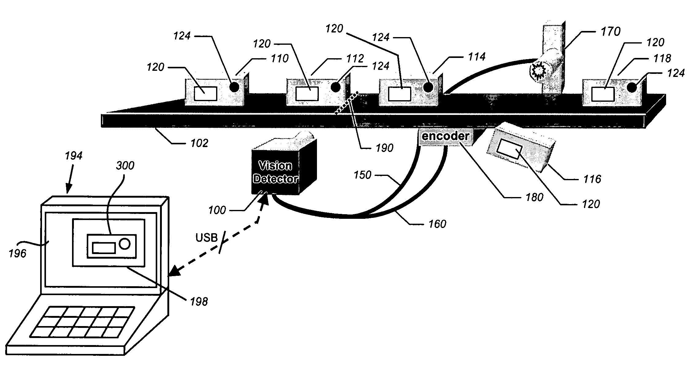 System and method for assigning analysis parameters to vision detector using a graphical interface