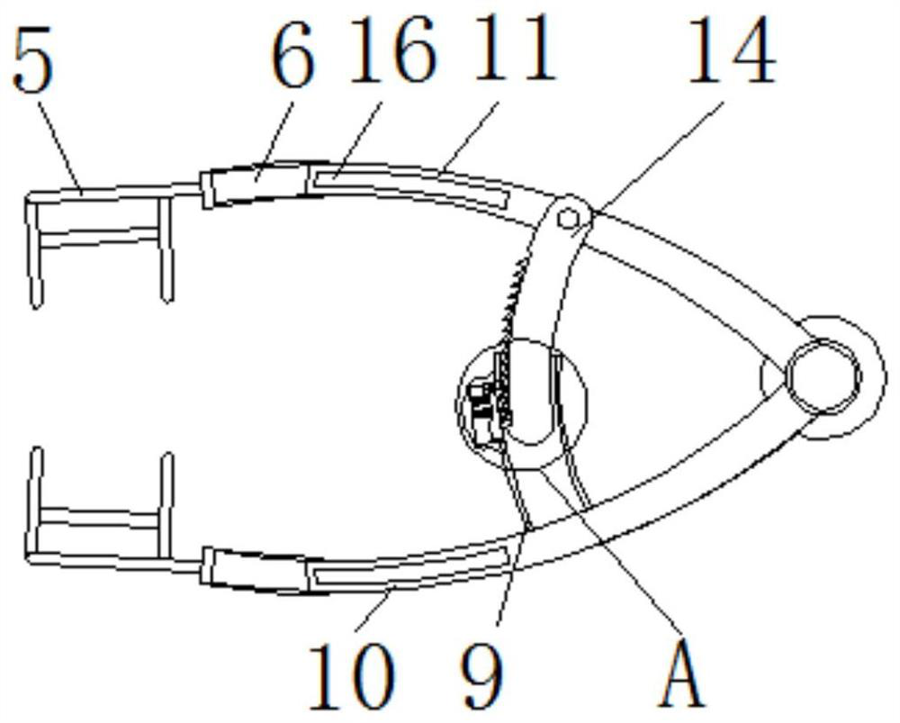 Eye speculum convenient to use for medical ophthalmology department