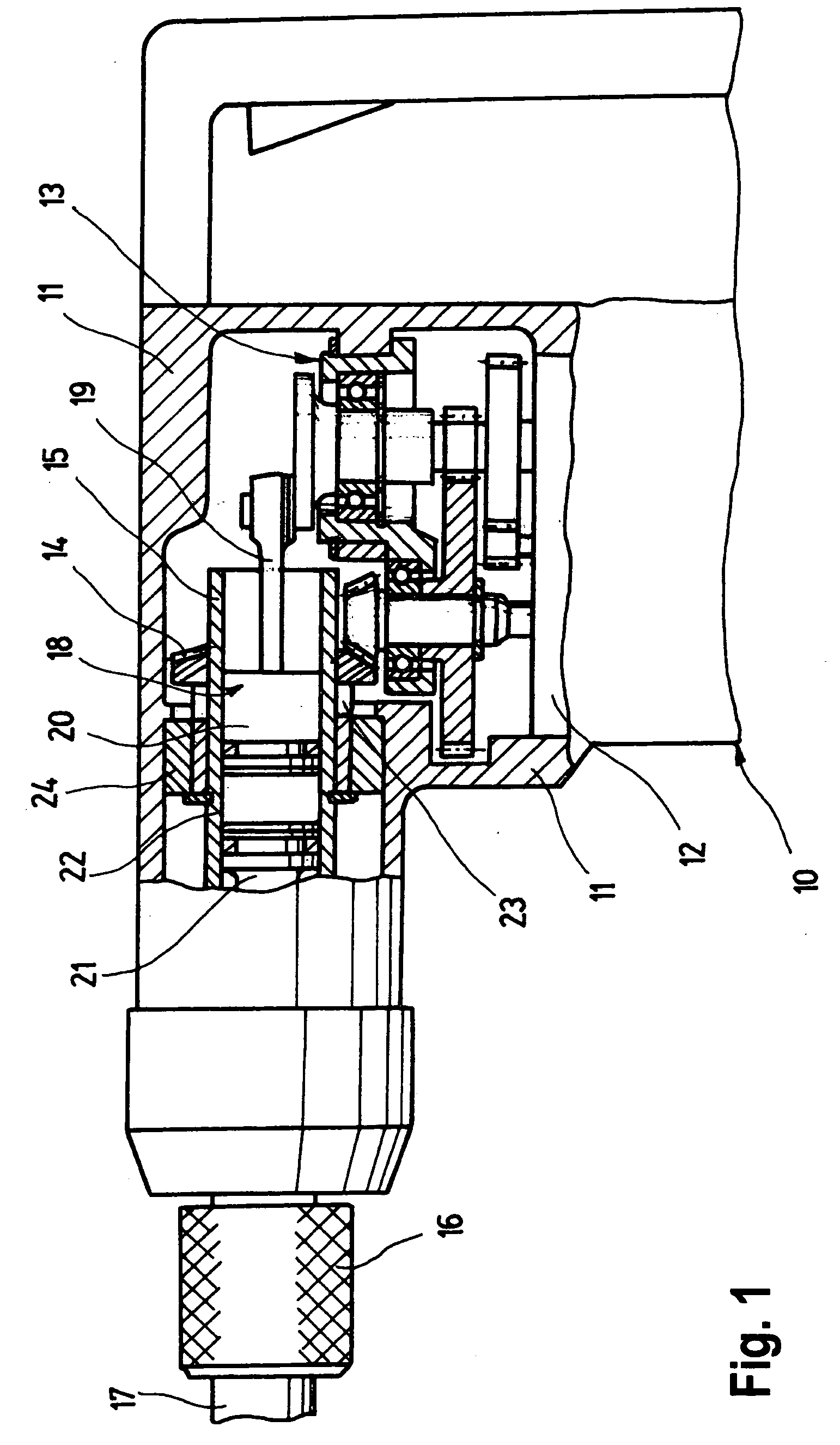 Hand power tool, in particular drill hammer and/or jackhammer