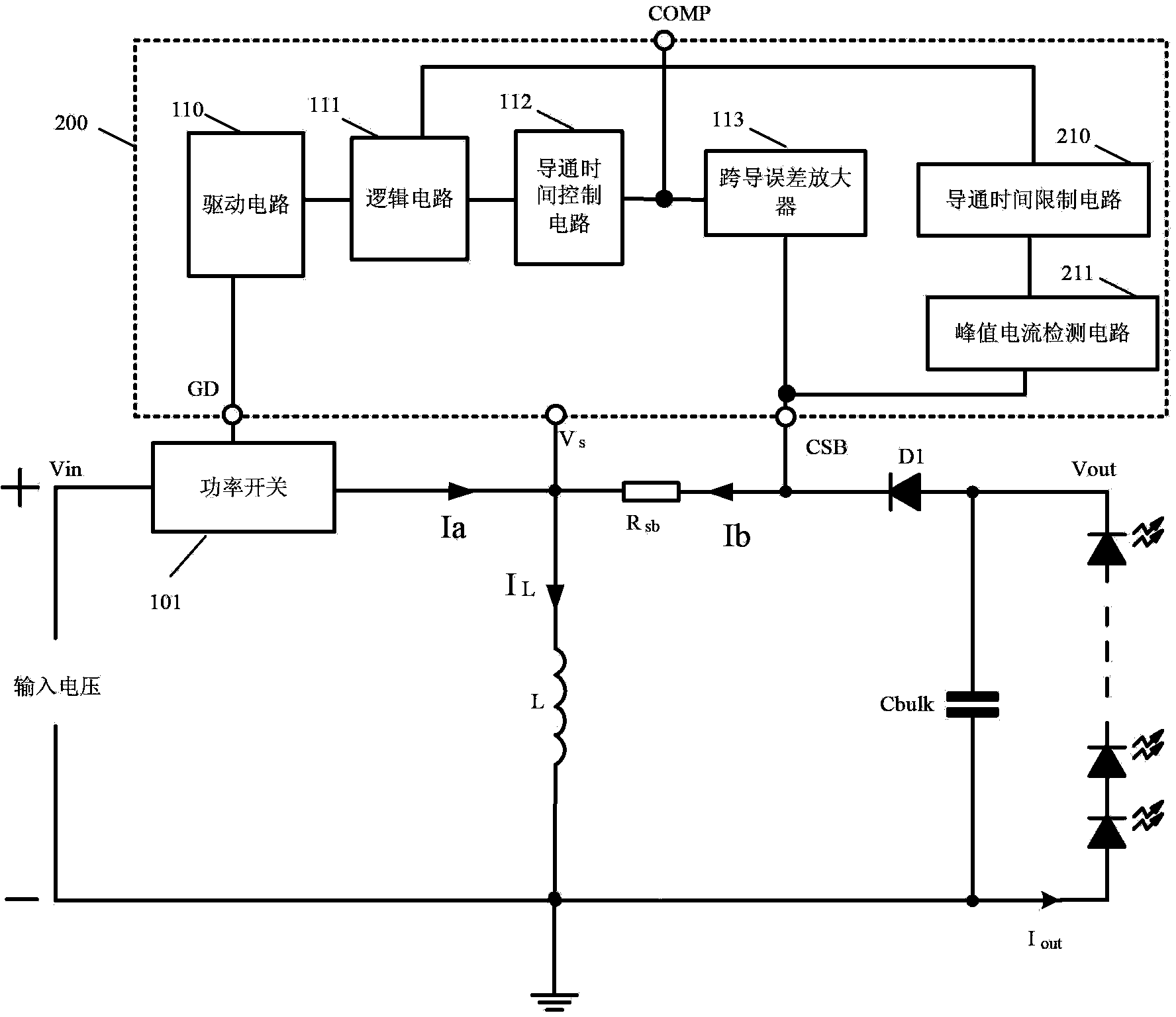 Buck-boost switching power supply and controller thereof