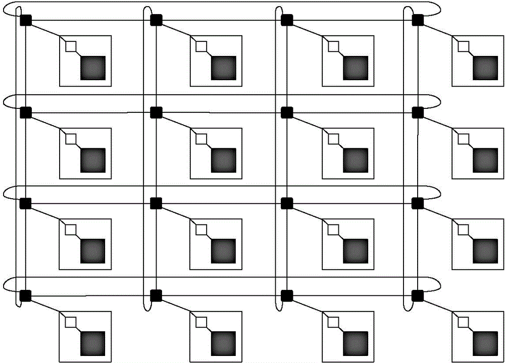 Mixed interconnection Mesh topological structure for on-chip network and routing algorithm thereof