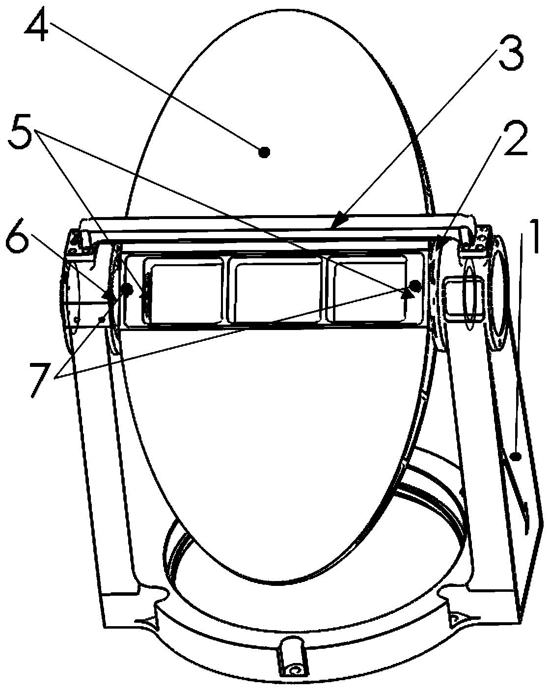 Reflecting mirror axis system supporting and clamping device operated at low temperature