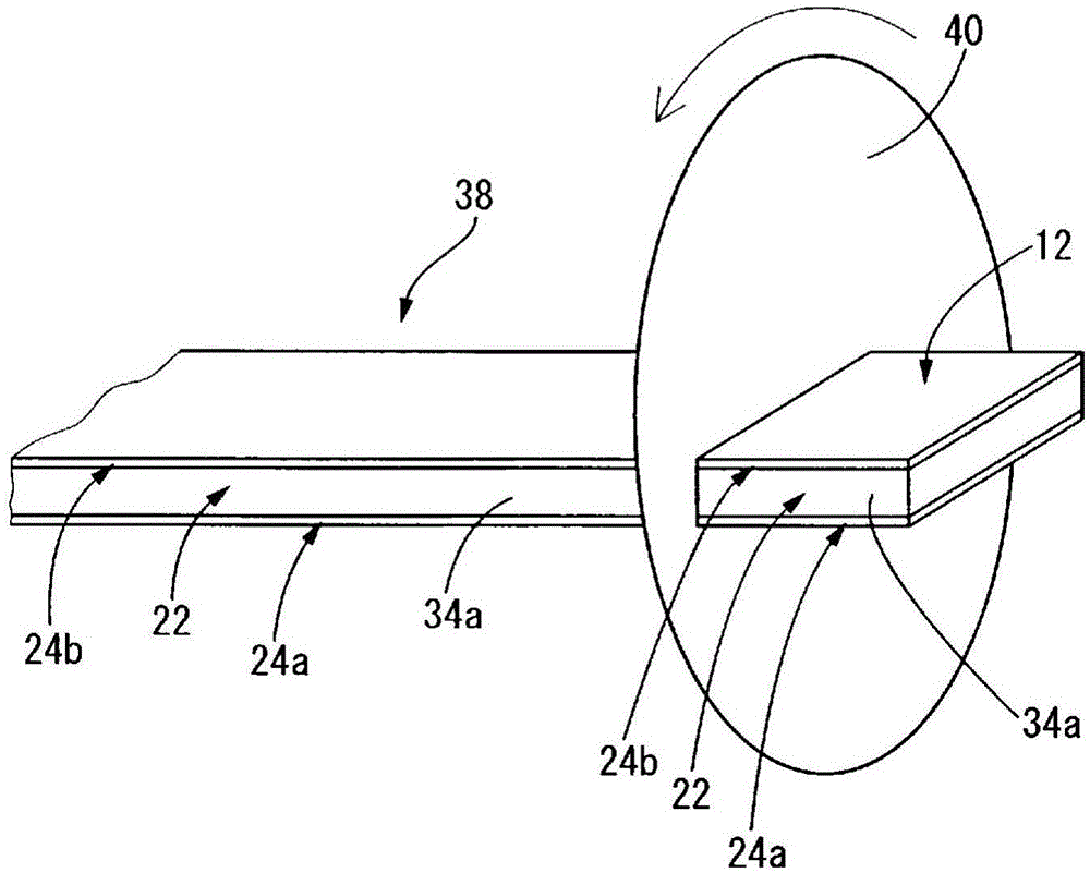 Power storage device, method for producing same, and device for producing same