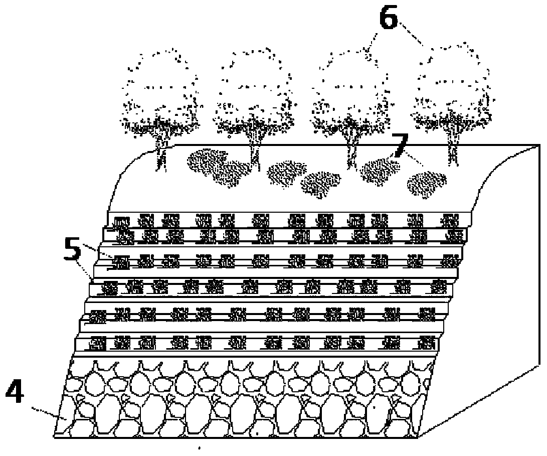 Ecological slope protection structure