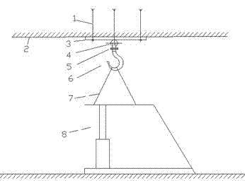 Quick hoisting device for fully-mechanized coal mining bracket