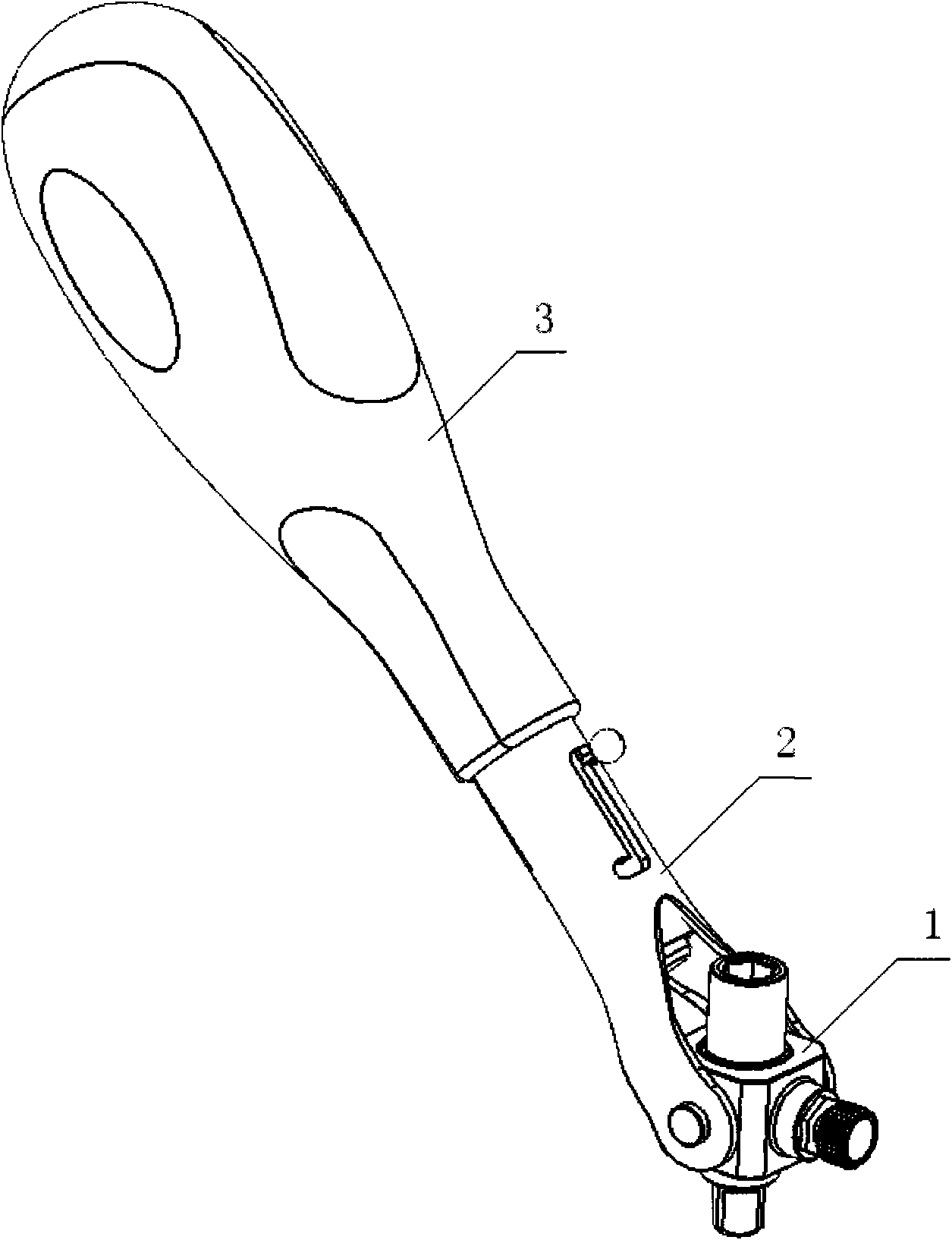 Multifunctional bolt turning tool ratchet handle