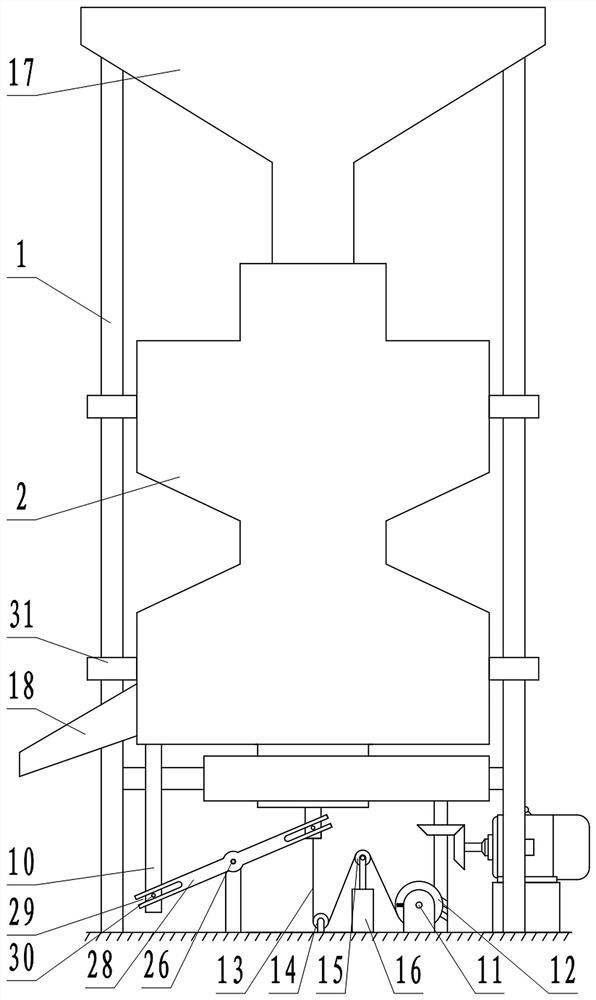 Ceramic fragment high-speed crushing device