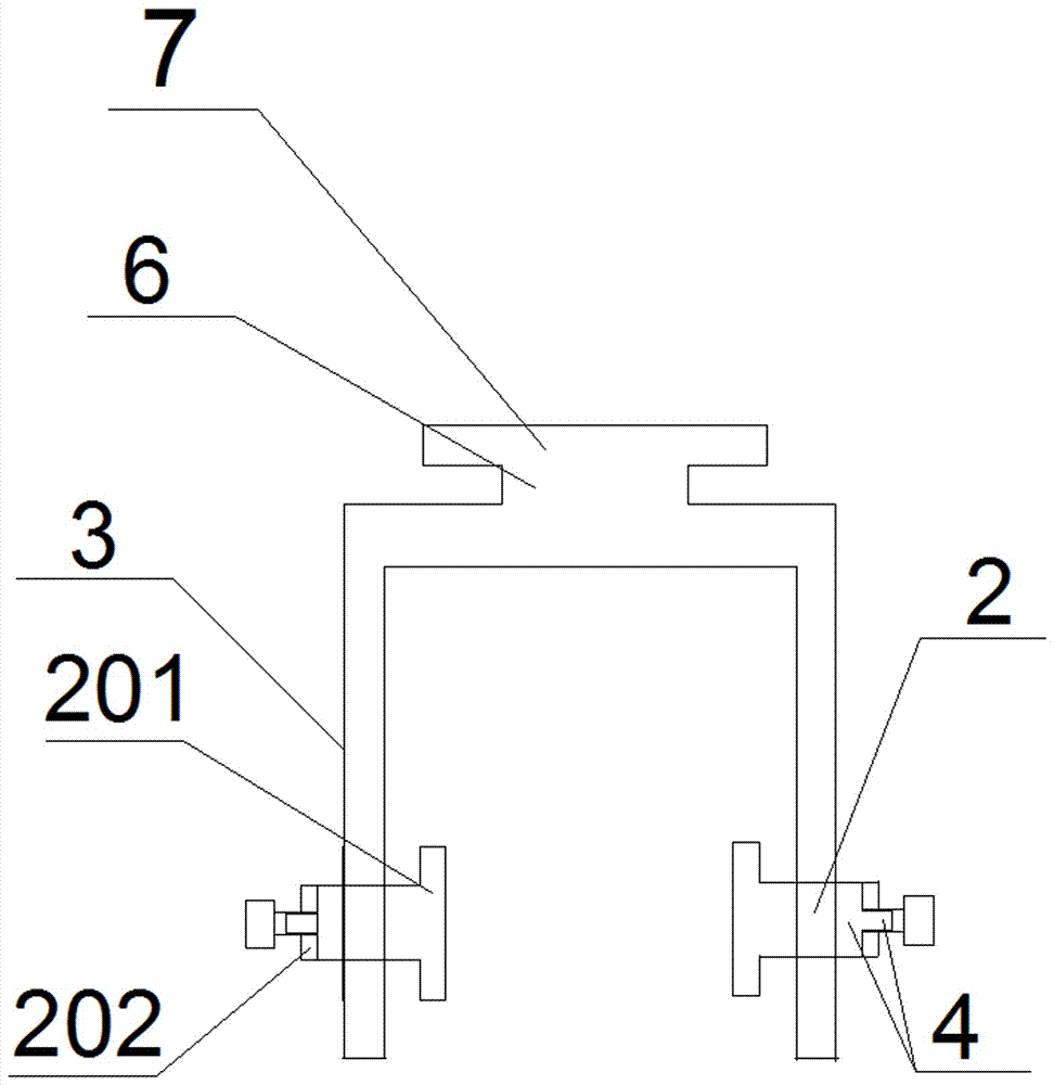 Height-adjustable storing device for ground wire winding frames