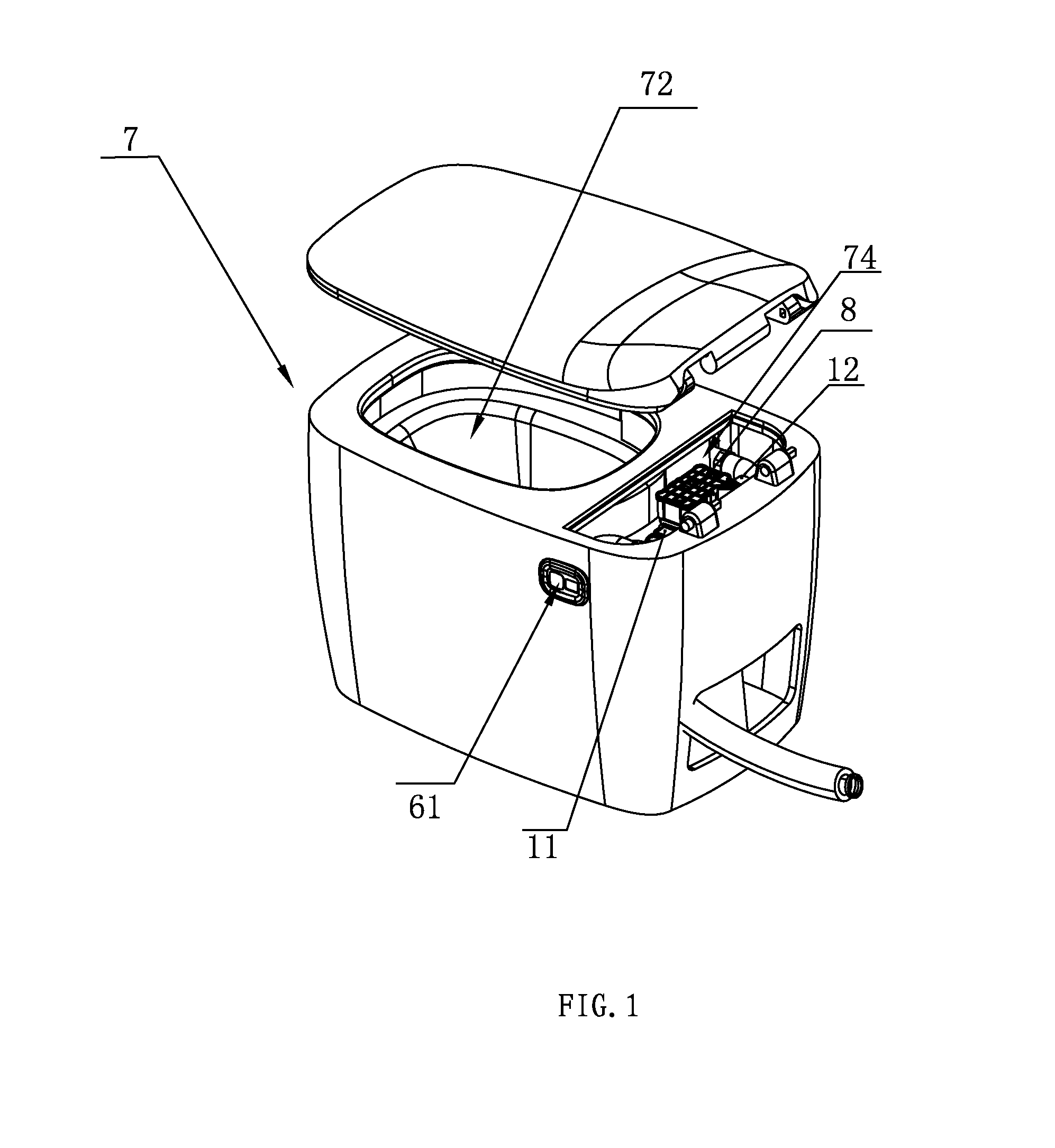 Water-saving toilet bowl without water tank