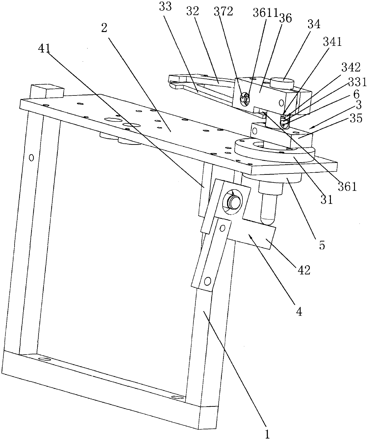 An holding device of a packaging machine origami device