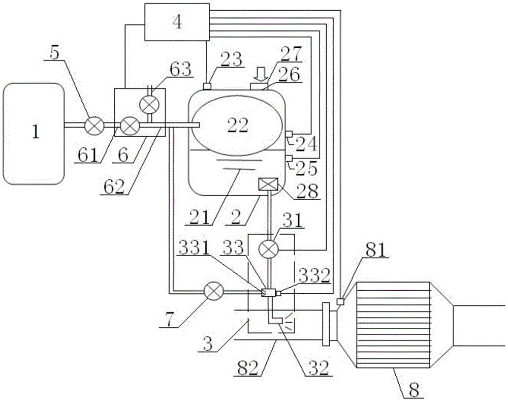 Air-assisting atomized urea spraying system and control method thereof