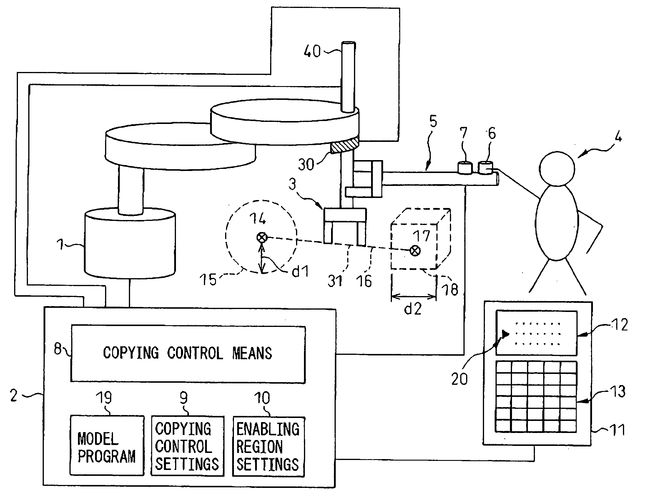 Robot teaching apparatus