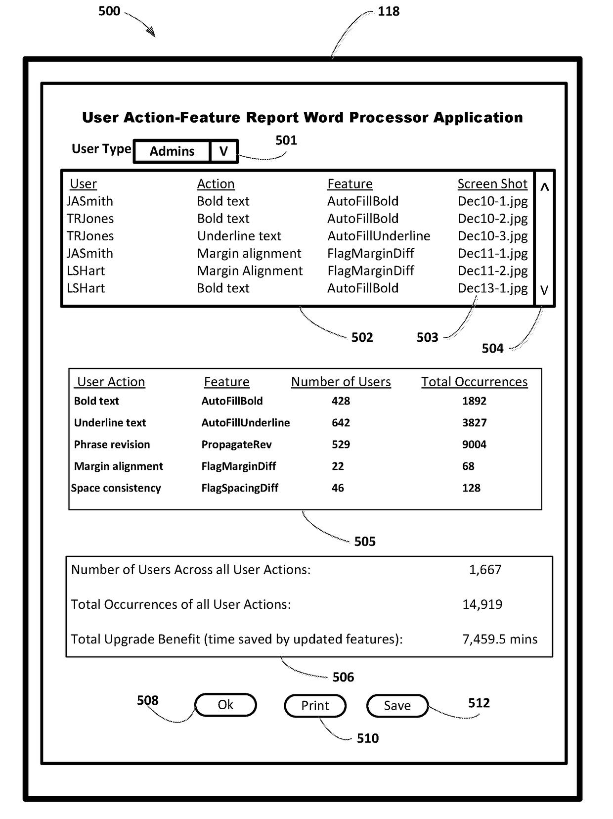 Software upgrade envisioning application