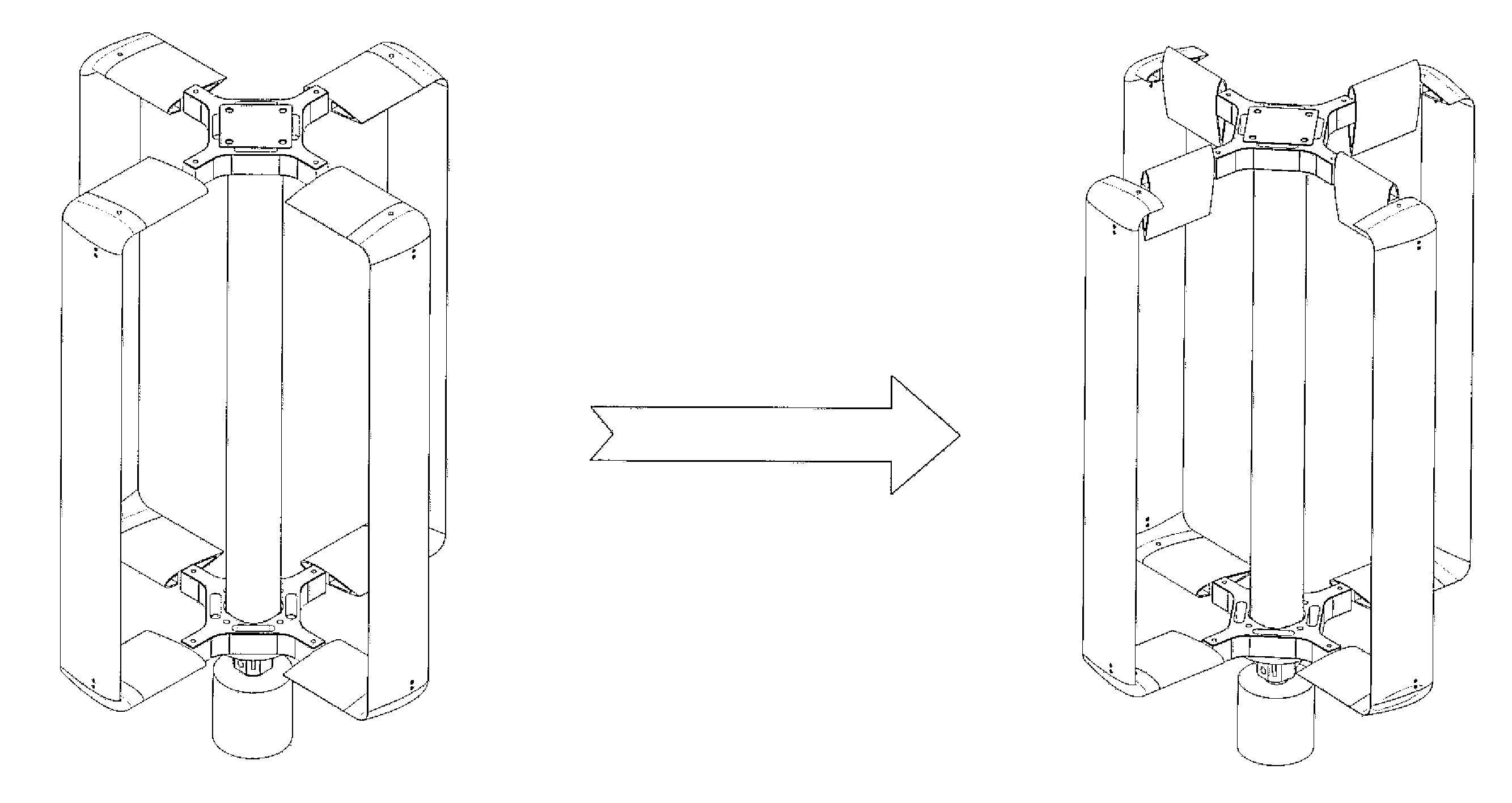 Wind Turbine Device Having Rotor for Starting Up and Avoiding Overspeed