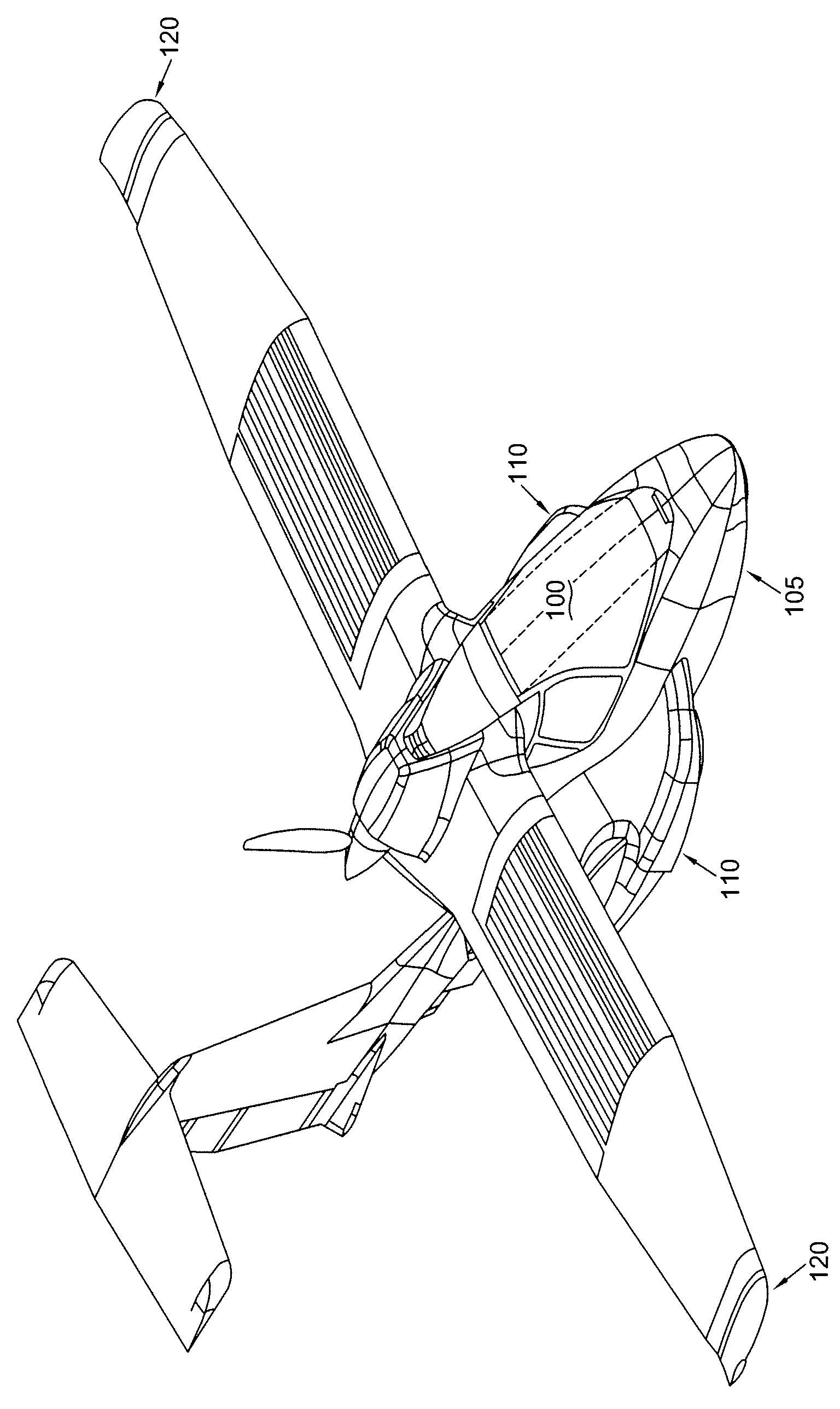 Wingtip and sponson interaction on an amphibious aircraft