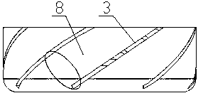 Longitudinal magnetic contact structure of vacuum arc-extinguishing chamber