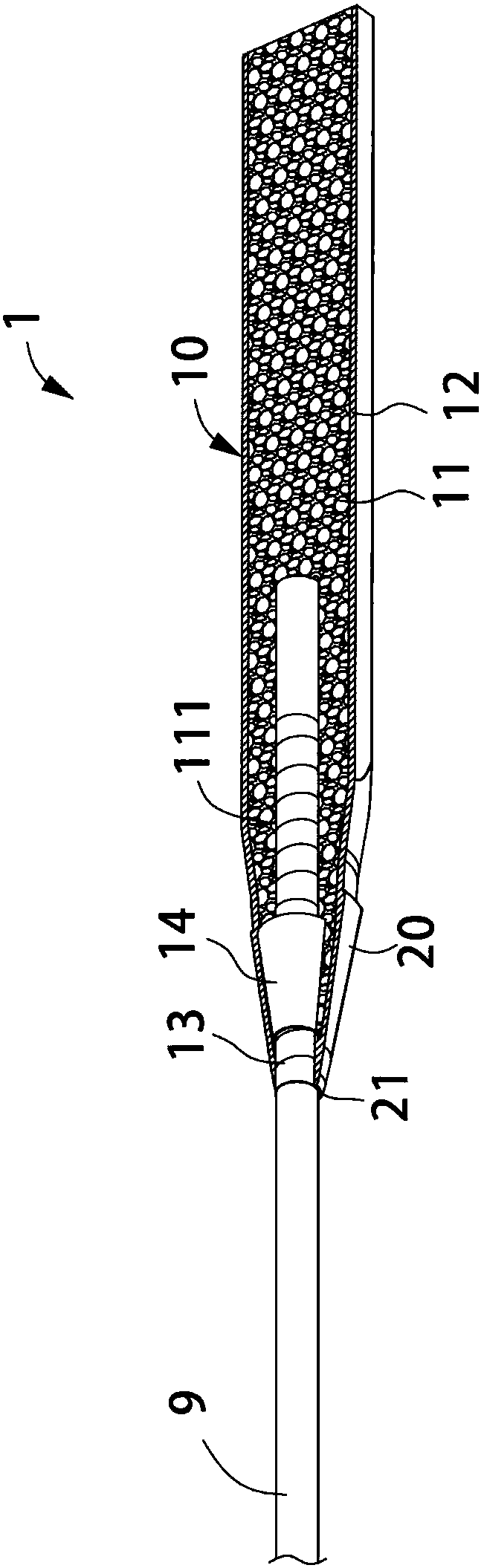 Grab handle of badminton racket