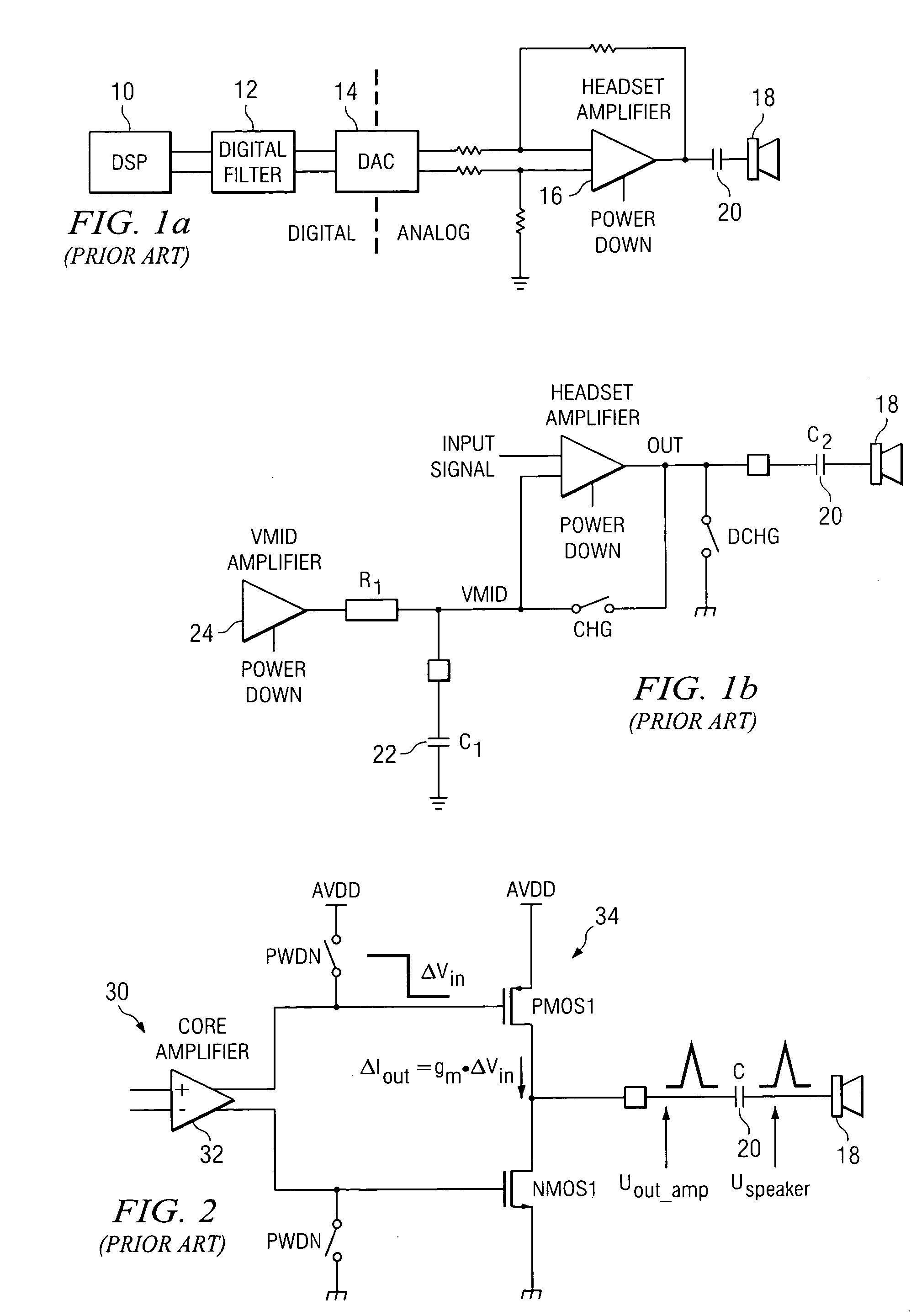 Multi-stage amplifiers to reduce pop noise