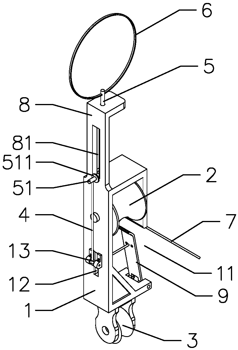 Double-pulley tackle based on unmanned aerial vehicle