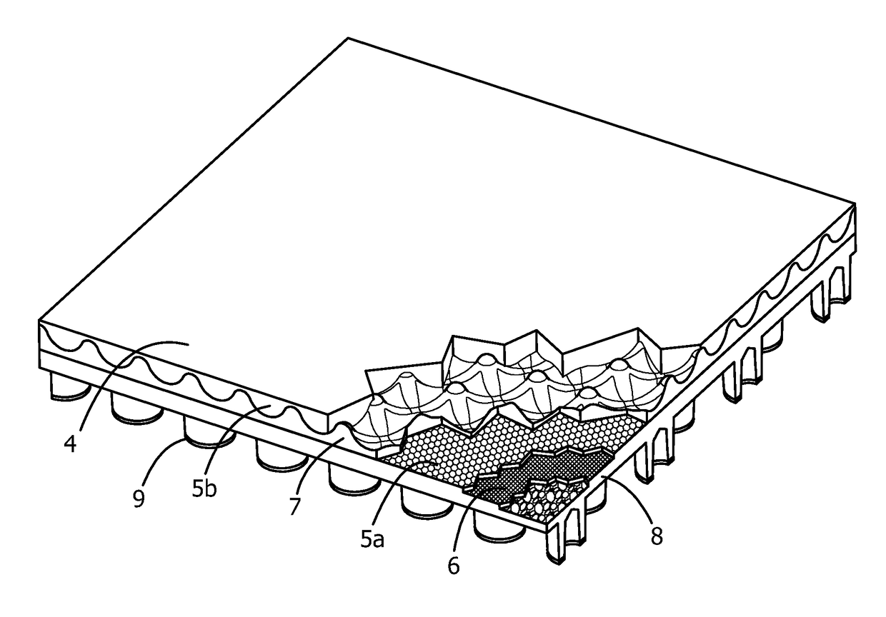 Floor tile with vibration and shock control