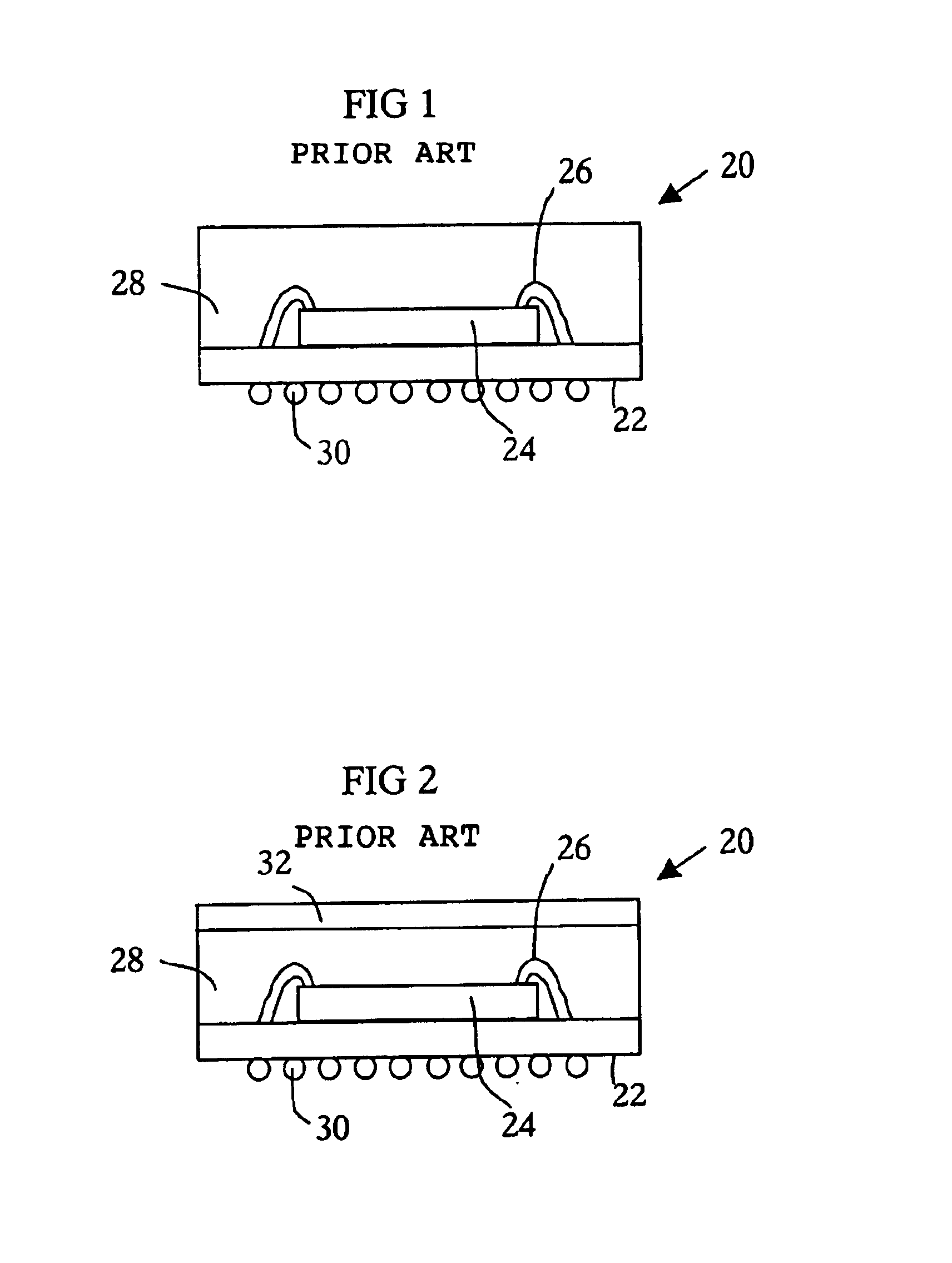 Ball grid array package and process for manufacturing same