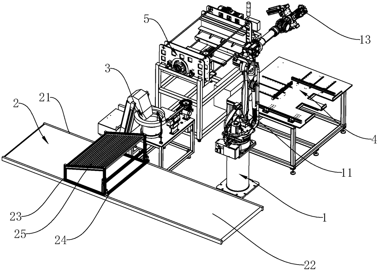 An automatic assembly line for plastic pallets